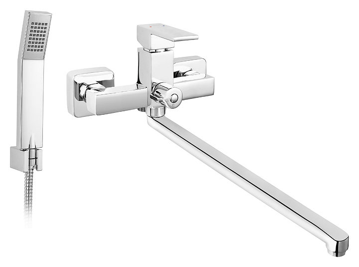 Смеситель для ванны настенный с гарнитуром FERRO ZICCO BZI55A хром