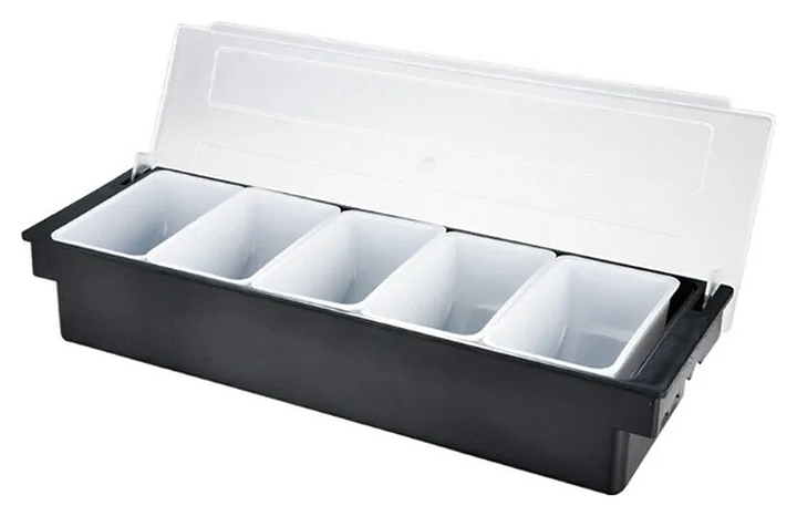 Контейнер для фруктов и приправ Restopit бк115 5 емкостей с крышкой (пластик)