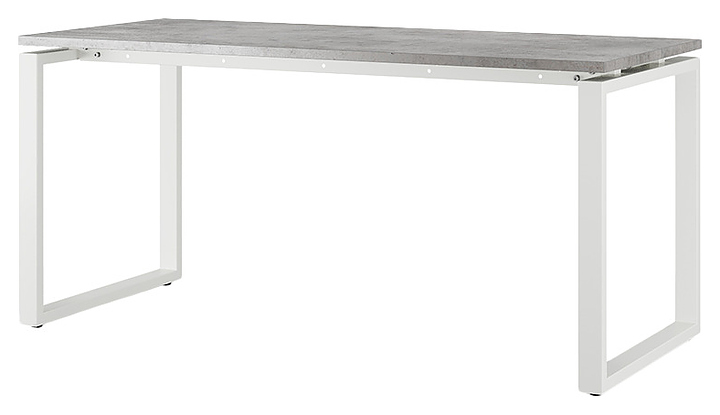 Стол компьютерный КОБОР КO1-80/80 white/chicago