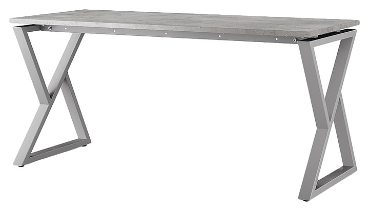 Стол компьютерный КОБОР KW-80/80 aluminum/chicago