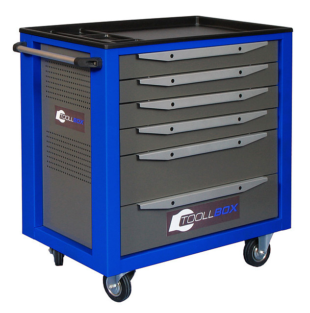 Тележка инструментальная КМК завод TOOLLBOX Standart TBS-6 270 кг, RAL 2008/RAL 5005
