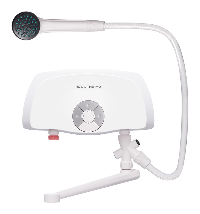 Водонагреватель проточный Royal Thermo SmartFix TS (3,5 kW) с краном и душем