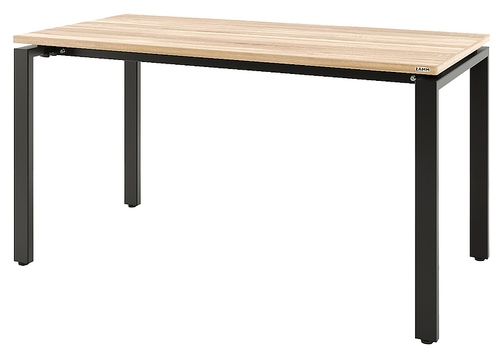 Стол офисный прямой ZAMM Формат 60х30 ТР 1200х800, дуб бардолино/черный муар