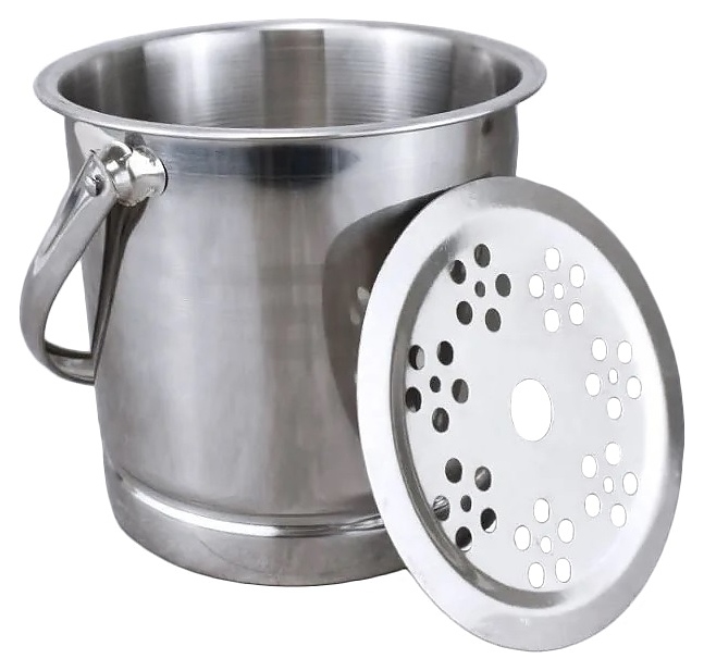 Ведро для льда Restopit бк043 1 л d=14 см h=14 см с крышкой (нерж. сталь)