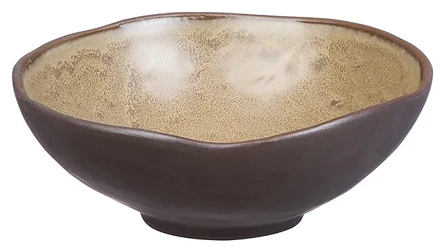 Салатник Kunstwerk Grasp 20728/brown 280 мл d=14 см h=5,5 см (керамика) коричневый