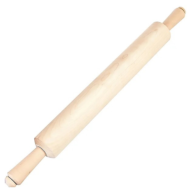 Скалка 600/400х70 мм береза, вращающиеся ручки