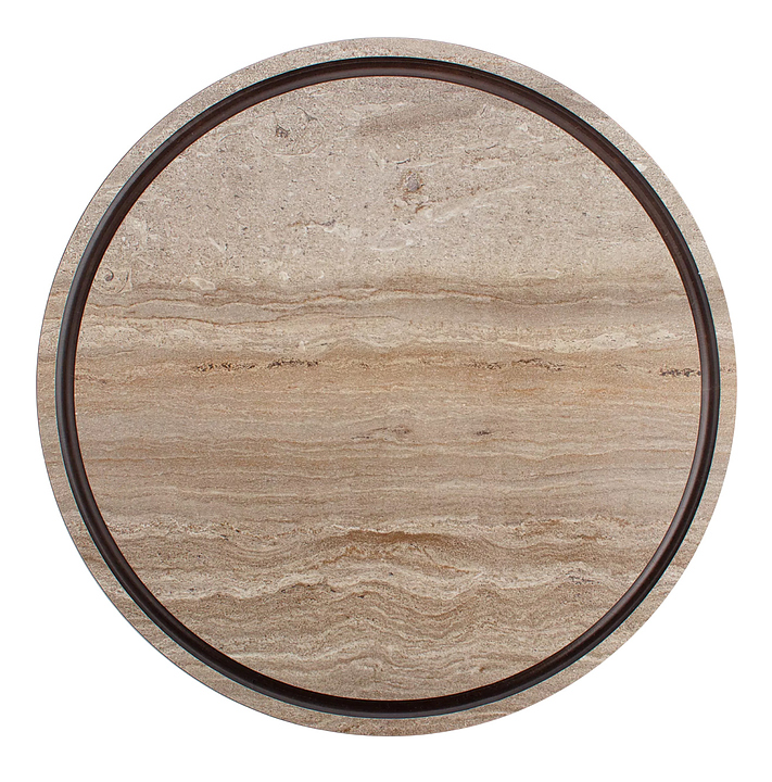 Доска разделочная ComposeEat Fashion DRKJ240406KL6 d 24 см, травертин капучино