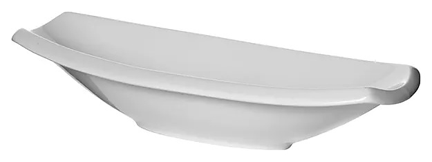 Салатник Kunstwerk A6537 310 мл 27х10,5 см h=5,5 см (фарфор) «лодочка» белый