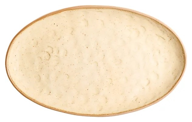 Блюдо сервировочное Kunstwerk Grasp 20726/beige 29х18 см h=2,34 см (керамика) овальное бежевое
