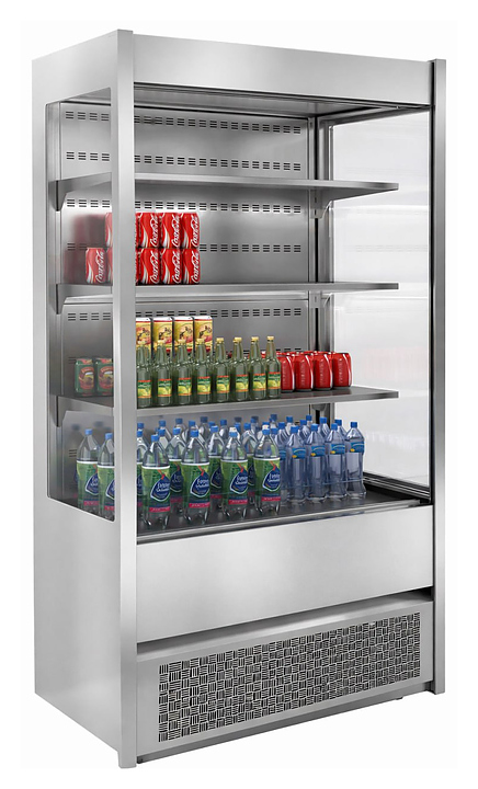 Горка холодильная HICOLD RDM 110/6 20PRO 1200х600х2000 мм, нержавеющая сталь