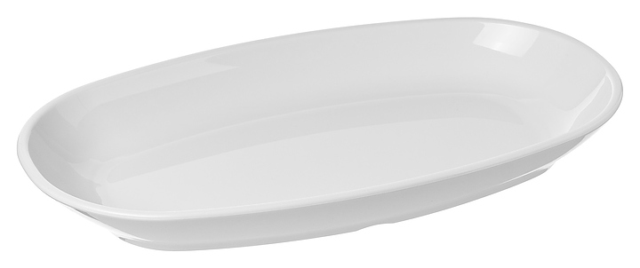 Блюдо сервировочное Gastroplast 80007 34х20 см (поликарбонат) овальное белое