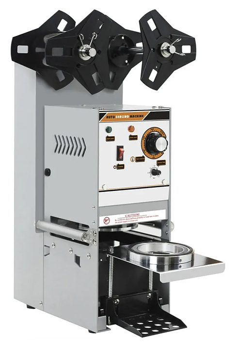 Запайщик пластиковой тары автоматический Foodatlas WY-680 (стакан d70-90)