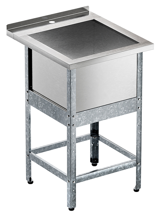 Ванна моечная Мебель Фронт Бизнес ВМБ 600/1 с бортом