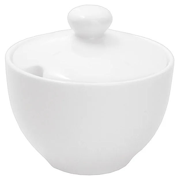 Сахарница Kunstwerk A7427 200 мл d=9,3 см h=7,5 см (фарфор) белая