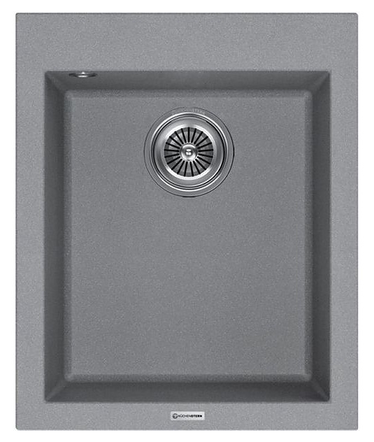 Кухонная мойка KUCHENSTERN 203TN20 OBEN 45 α-Granit 410х500х200 мм титан