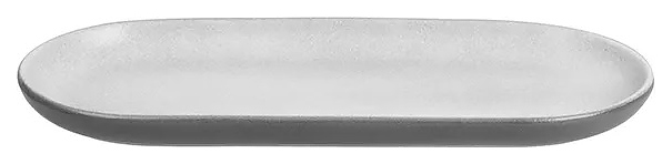 Блюдо сервировочное Kunstwerk Seiko A26080W1384 28х13 см h=2 см (фарфор) овальное серое