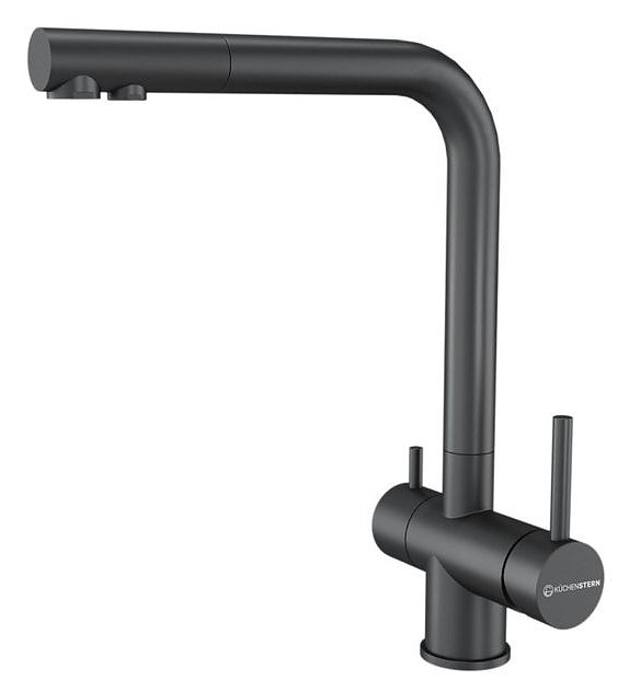 Смеситель для кухни KUCHENSTERN 400BL40 FOKUS-F черный