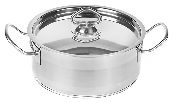 Кастрюля Restopit рп705 3 л d=21,5 см h=9,5 см с крышкой (нерж. сталь)