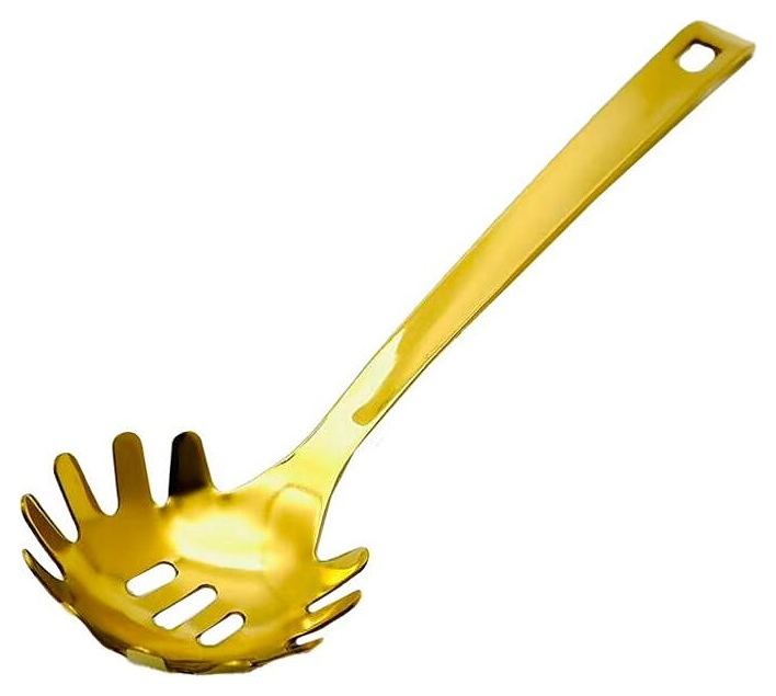 Ложка для спагетти P.L. Proff Cuisine 81280183 Square Tip l=27,5 см (нерж. cталь с PVD покрытием) золото