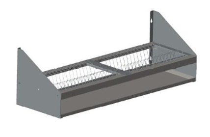 Полка кухонная Assum Премиум ПНТ-П-12/3,3 1200х330х300 мм нержавеющая сталь