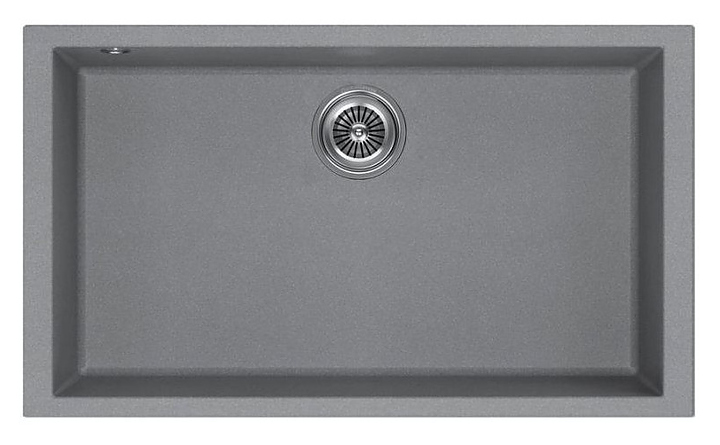 Кухонная мойка KUCHENSTERN 202TN20 SUB 80 α-Granit 760х435х200 мм титан