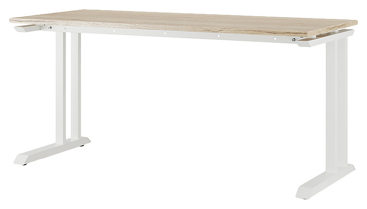 Стол компьютерный КОБОР KL1-120/80 white/natural