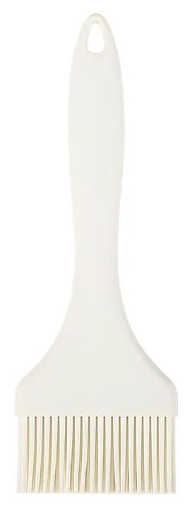 Кисть кондитерская Restopit рп491 l=21 см с щетиной 7х3,3 см (силикон) и пластиковой  рукояткой