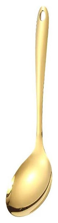 Ложка гарнирная P.L. Proff Cuisine EBUB-04G / DJENI Oval Tip l=26,3 см (нерж. cталь с PVD покрытием) золото
