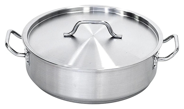 Кастрюля Restopit рп593 7 л d=30 см h=9,3 см с крышкой (нерж. сталь)