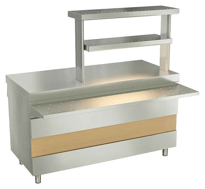 Прилавок для горячих напитков ATESY Ривьера без полки, 1200 мм