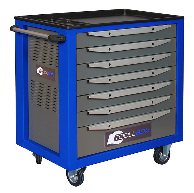 Тележка инструментальная КМК завод TOOLLBOX Standart TBS-7 315 кг, RAL 2008/RAL 5005