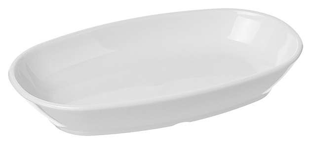 Блюдо сервировочное Gastroplast 80003 14х8,5 см (поликарбонат) овальное белое