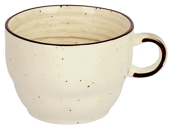 Чашка кофейная Kunstwerk Pastoral 250 мл (фарфор) серая