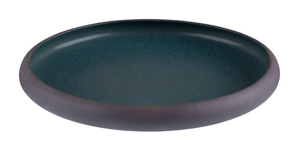 Тарелка с бортом Roots Teal TEA-CLSDZ22 22 см синий, коричневый