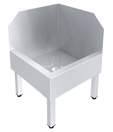 Ванна моповая ПищТех 00-00003708 500х500х700 мм нержавеющая сталь