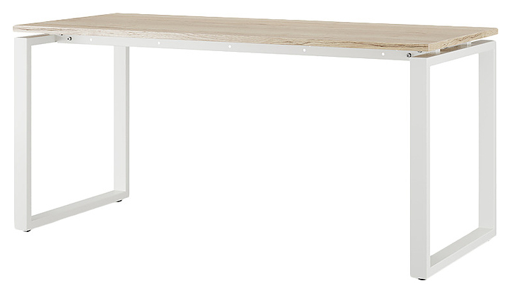 Стол компьютерный КОБОР KO1-120/80 white/natural