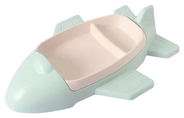 Набор посуды детский Restopit рп622 Самолет (бамбук) зеленый