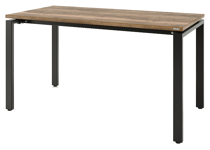 Стол офисный прямой ZAMM Формат 60х30 ТР 800х700 дуб галифакс олово/черный