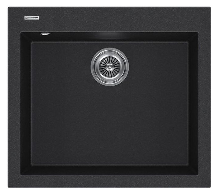 Кухонная мойка KUCHENSTERN 204AN20 OBEN 60 α-Granit 410х500х200 мм антрацит