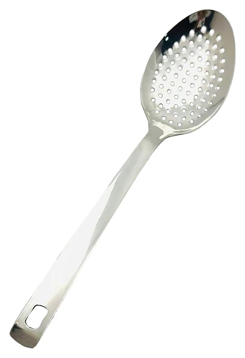 Ложка гарнирная P.L. Proff Cuisine EBUA-04S / DJENI Square Tip l=27 см перфорированная (нерж. сталь)