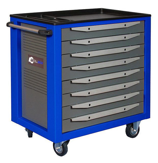 Тележка инструментальная КМК завод TOOLLBOX Standart TBS-8 360 кг, RAL 2008/RAL 5005