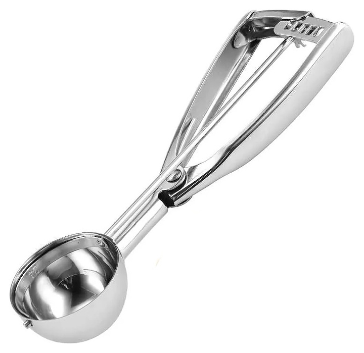 Ложка для мороженого Restopit бк038 d=4 см (нерж. сталь) с выталкивателем