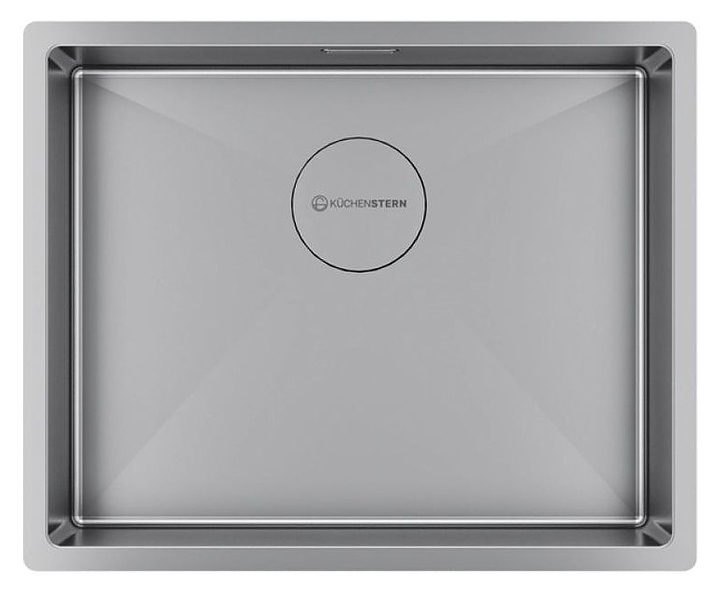 Кухонная мойка KUCHENSTERN 502SS50 KRAFT 60 AISI 304 540х440х200 мм нержавеющая сталь