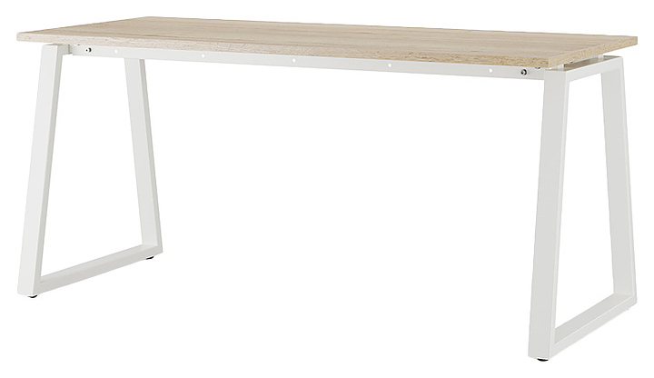 Стол компьютерный КОБОР КTR-140/70 white/natural