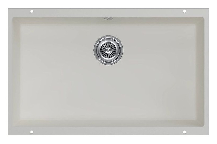 Кухонная мойка KUCHENSTERN 103VA10 UNDER 80 Ku-Granit 730х460х190 мм ваниль