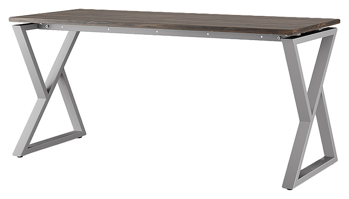 Стол компьютерный КОБОР КW-120/80 aluminum/charlston