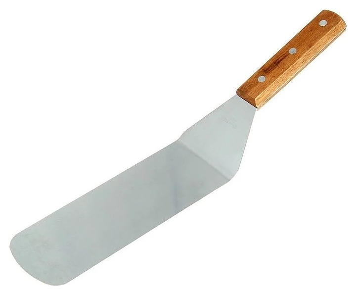 Лопатка Restopit лк07 l=36 см с головкой 7,4х19,5 см (нерж. сталь) с деревянной рукояткой