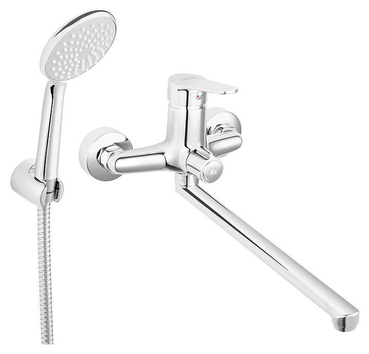 Смеситель для раковины / ванны настенный с гарнитуром FERRO ISSO BIS55A хром