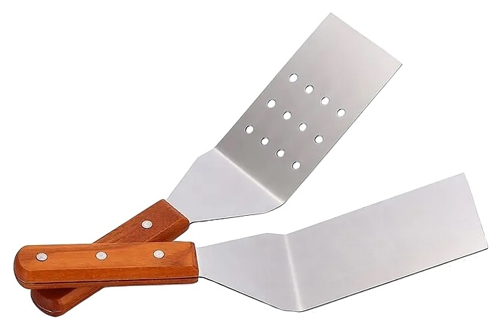 Лопатка Restopit лк05 l=30 см с головкой 7,2х12 см (нерж. сталь) с деревянной рукояткой