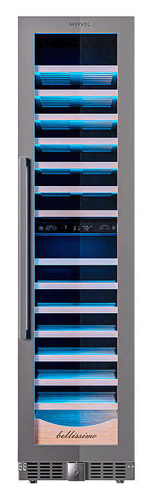 Винный шкаф MEYVEL MV106-KST2 (Slim) 385 л 450х695х1800 мм черный